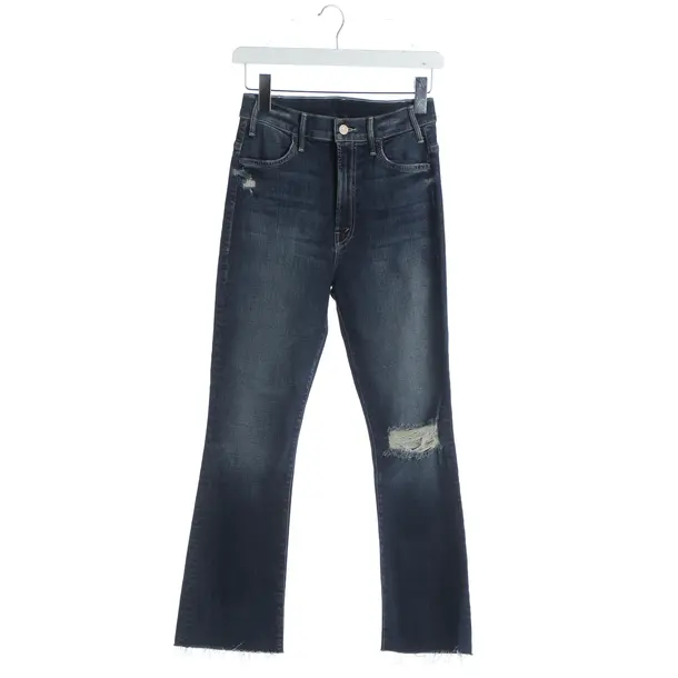 Flared Jeans, in Blue, Cotton, Mother