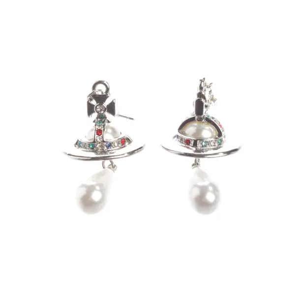 Earrings, in Silver, Metal (metallic, metallized), Vivienne Westwood