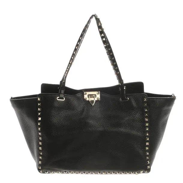 Schultertasche, in Schwarz, Leder, Valentino