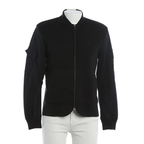 Bomber Jacket, in Navy, Wool, Emporio Armani