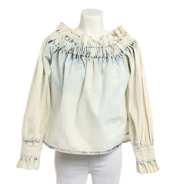 Blouse, in Light Blue, Cotton, MSGM