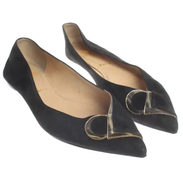 Ballet Flats, in Black, Christian Louboutin