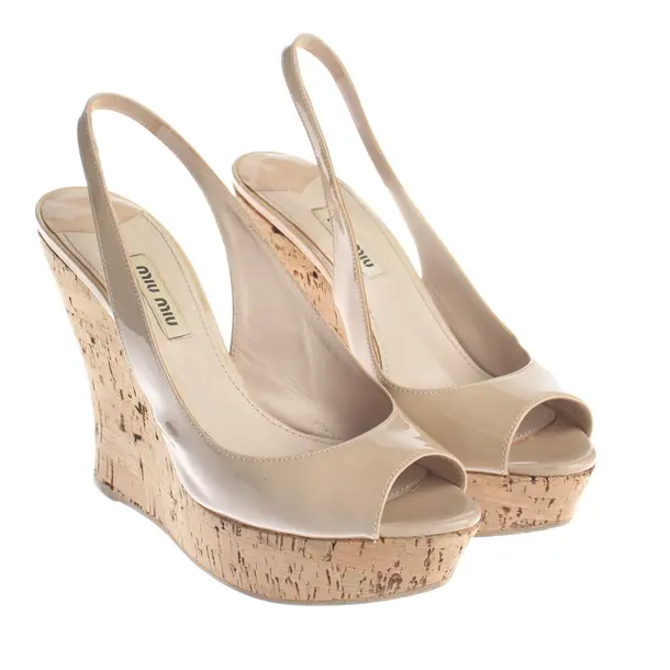 Wedges, in Nude, Miu Miu