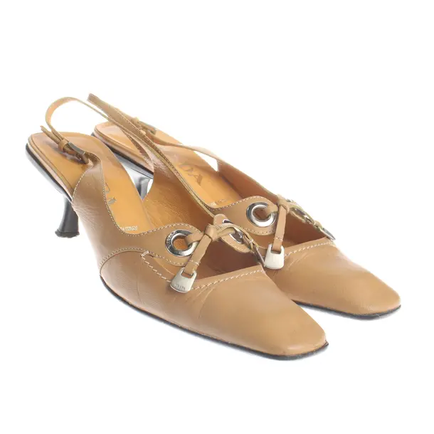 Slingbacks, in Light Brown, Prada