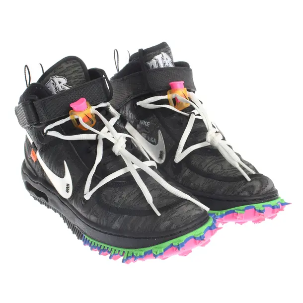 High-Top Sneakers, in Black, Off-White