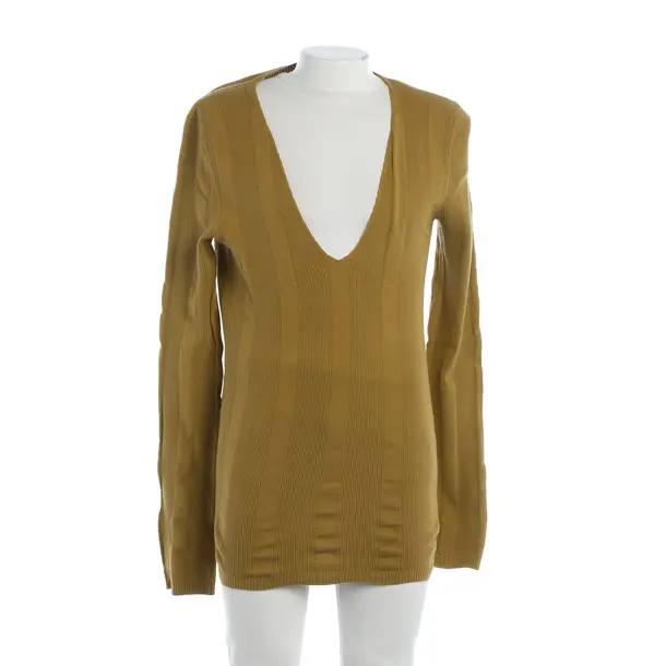 Jumper, in Mustard Yellow, Cotton, Burberry
