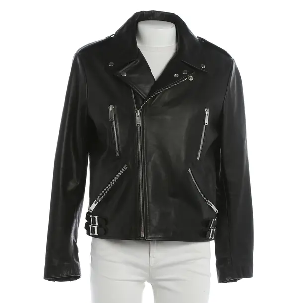 Giacca in pelle, in Nero, Pelle, Sandro