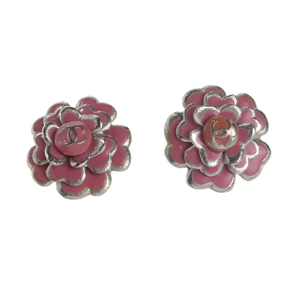 Earrings, in Silver, Metal (metallic, metallized), Chanel