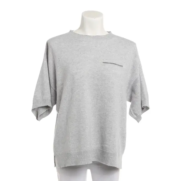 Shirt, in Hellgrau, Kaschmir, Peserico