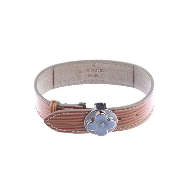 Bracelet, in Orange, Leather, Louis Vuitton