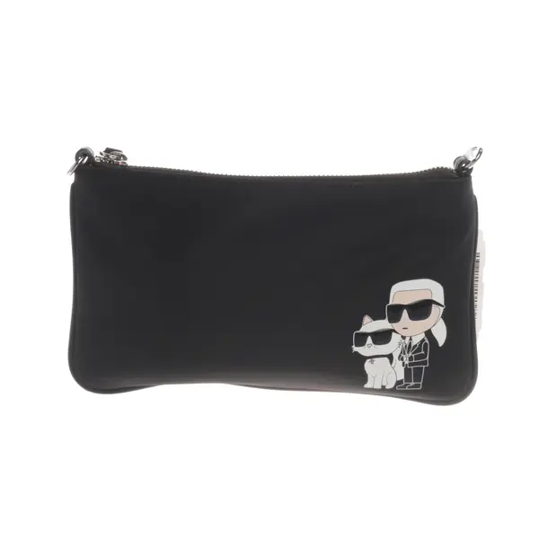 Abendtasche, in Schwarz, Polyamid, Karl Lagerfeld