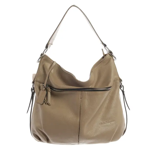 Schultertasche, in Hellbraun, Leder, Salvatore Ferragamo