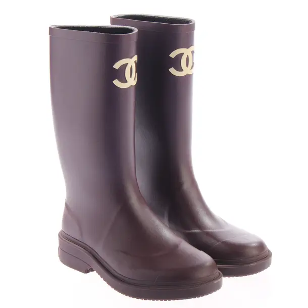 Rain Boots, in Dark Purple, Chanel