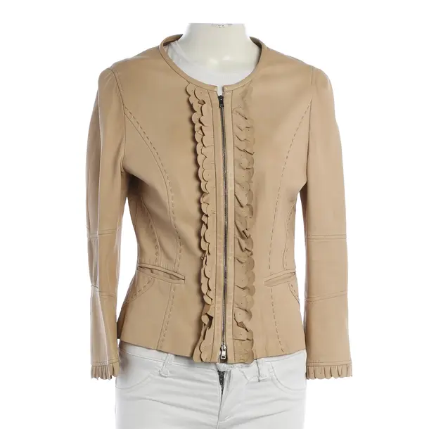 LeatherJacket, in Light Brown, Leather, Marc Cain