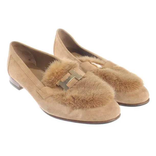 Loafers, in Camel, Hermès