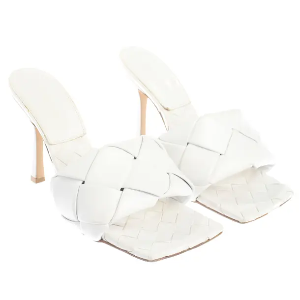 Sandaletten, in Weiß, Bottega Veneta