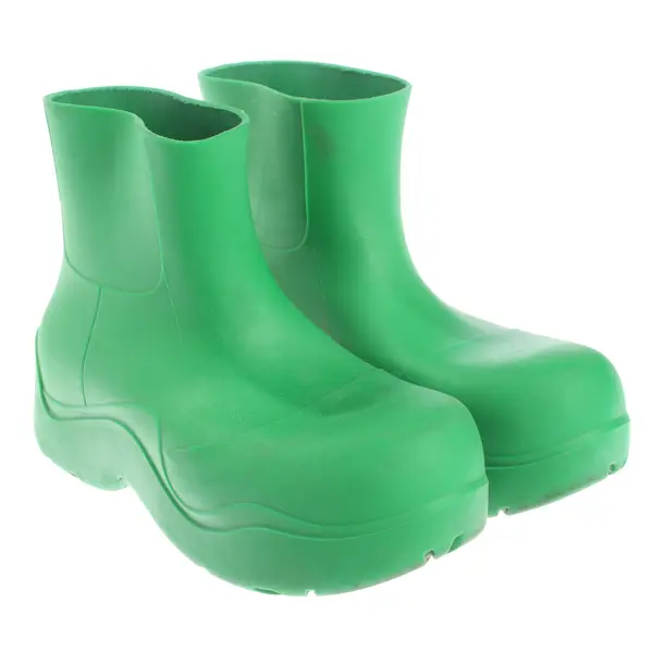 Rain Boots, in Green, Bottega Veneta