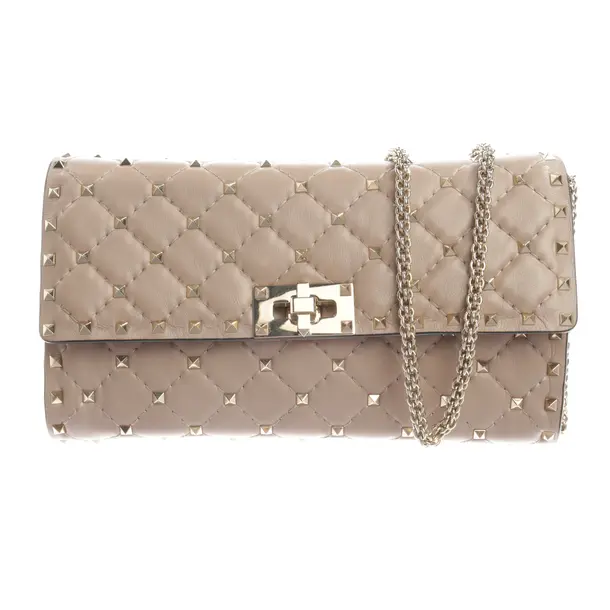 Wallet on Chain, in Hellrosa, Leder, Valentino