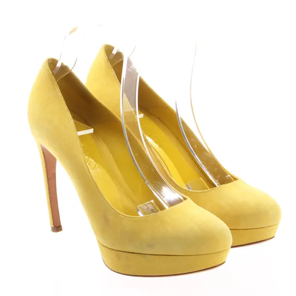 Pumps, in Gelb, Alexander McQueen