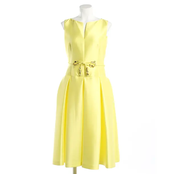 Cocktail Dress, in Yellow, Polyester, Paule Ka