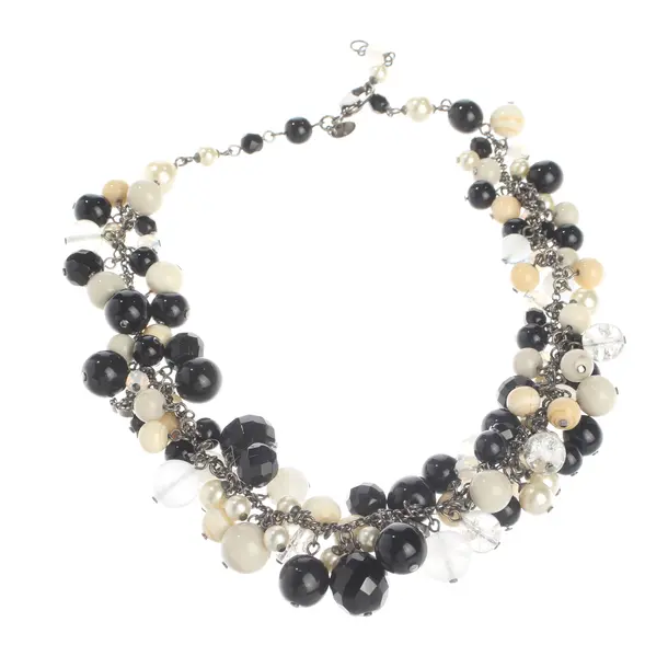 Halskette, in Mehrfarbig, Metall (metallisch, metallisiert), Chanel