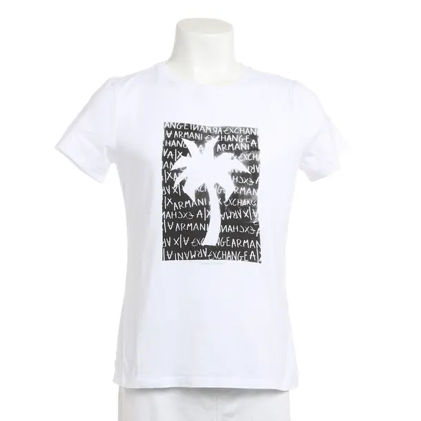 T-Shirt, in Weiß, Baumwolle, Armani Exchange