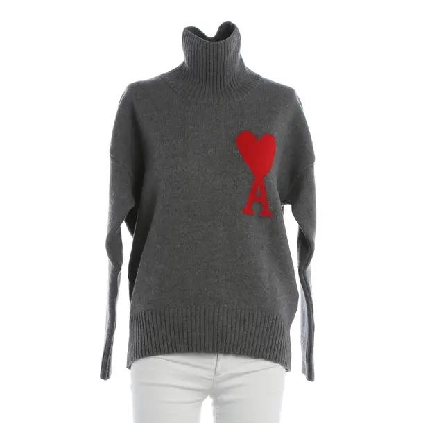 Jumper, in Gray, Wool, Ami Paris