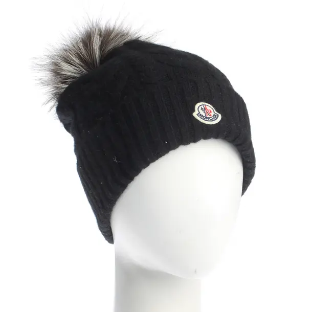 Mütze, in Schwarz, Wolle, Moncler