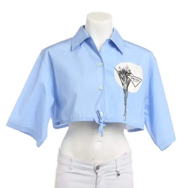 Blouse, in Multicolored, Cotton, Prada