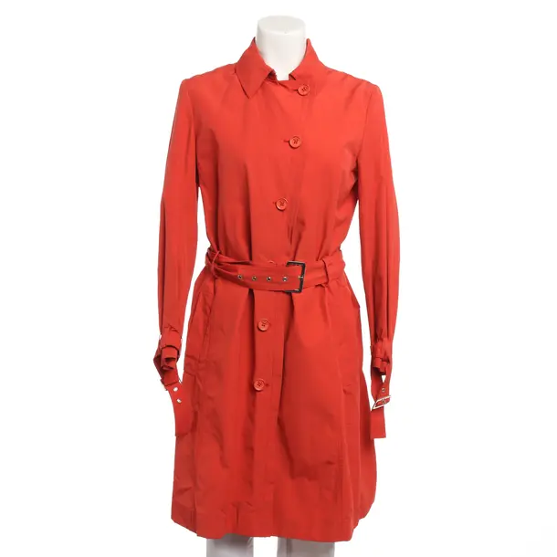 Mid-Season Coat, in Dark Orange, Cotton, Salvatore Ferragamo