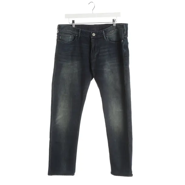 Straight Fit Jeans, in Navy, Cotton, Armani Jeans