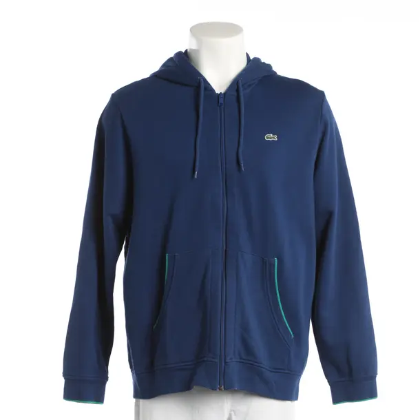 Zip-Up Hoodie, in Navy, Cotton, Lacoste