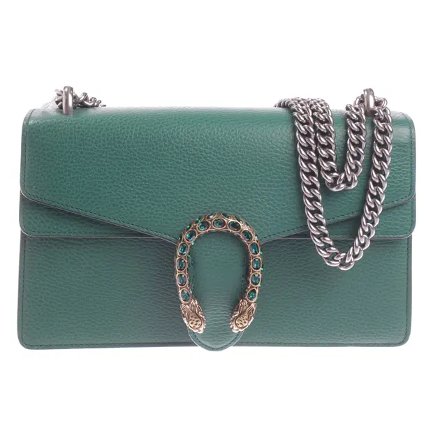 Shoulder Bag, in Green, Leather, Gucci