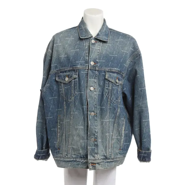 Jeansjacke, in Blau, Baumwolle, Balenciaga