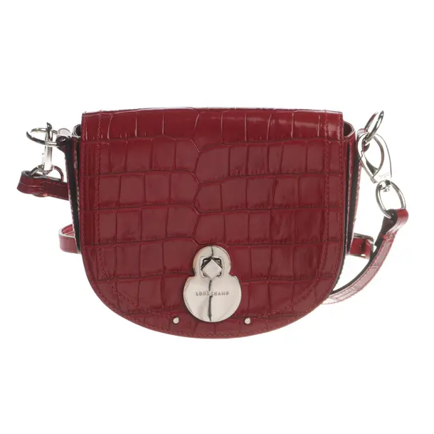 Cross Body Bag, in Red, Leather, Longchamp