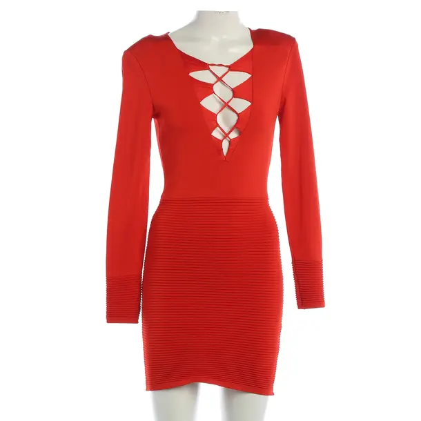 Dress, in Red, Viscose, Balmain