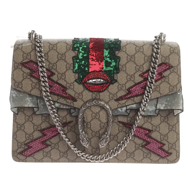 Schultertasche, in Mehrfarbig, Leder, Gucci