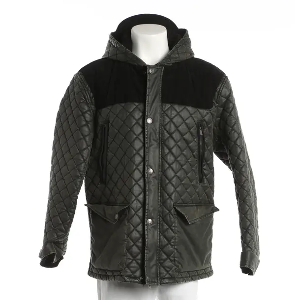 Winter Jacket, in Dark Green, Cotton, Armani Jeans