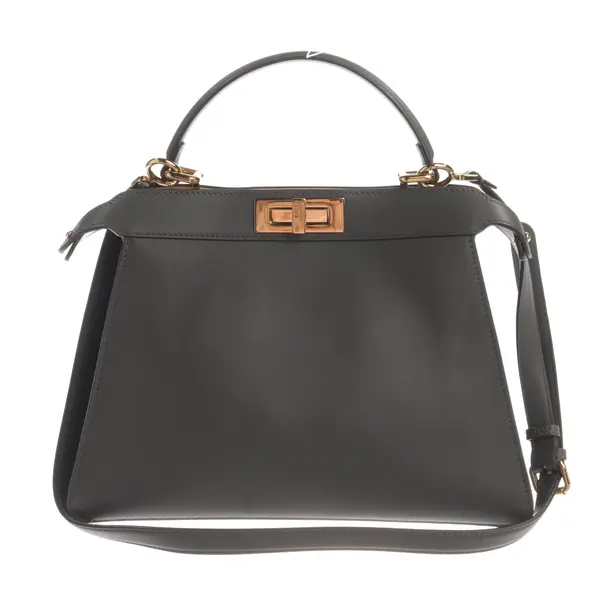 Handbag, in Gray, Leather, Fendi
