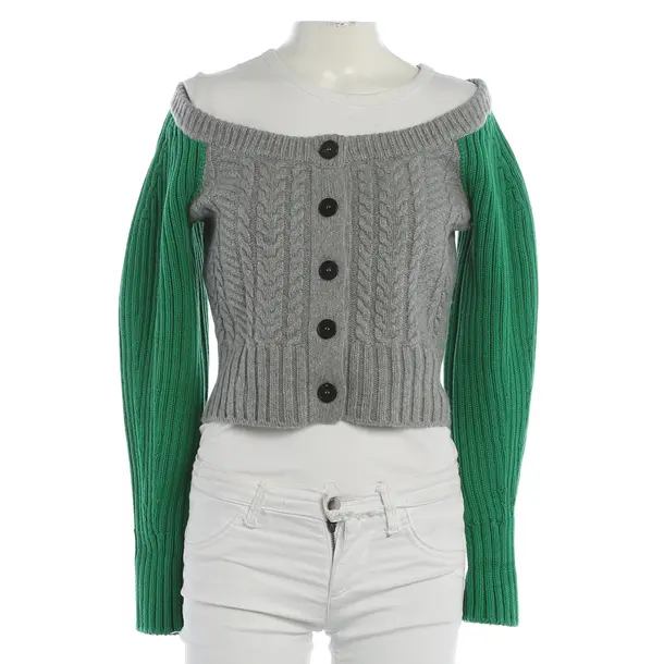 Cardigan, in Green, Wool, Alexander McQueen