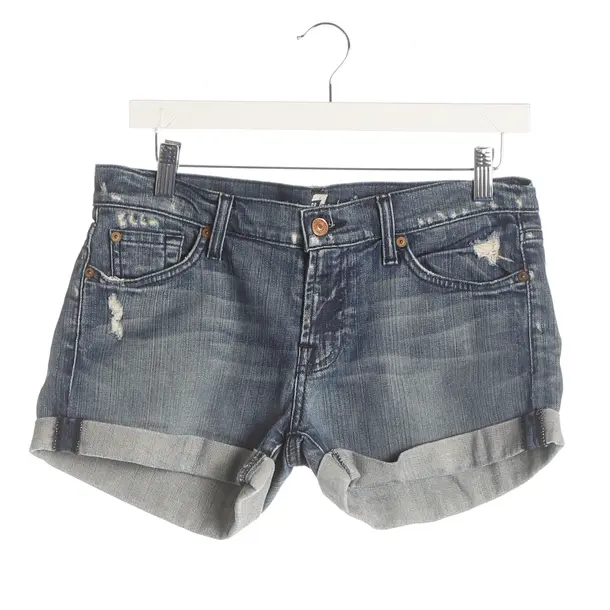 Shorts, in Blau, Baumwolle, 7 for all mankind