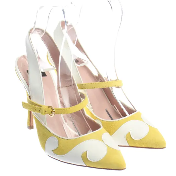 Slingbacks, in Yellow, Moschino
