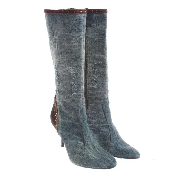 Stiefel, in Hellblau, Just Cavalli