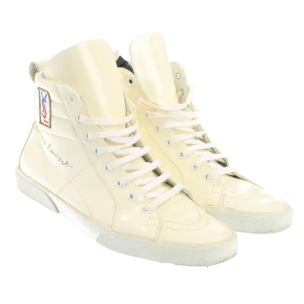 High-Top Sneakers, in Cream, Saint Laurent