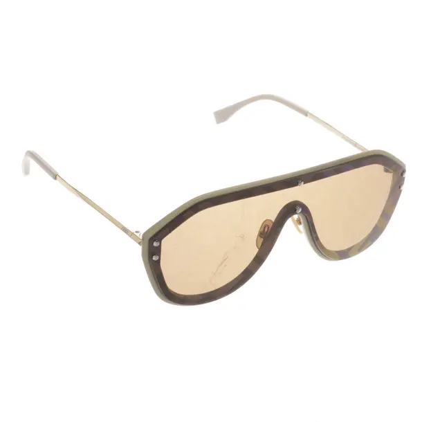 Sonnenbrille, in Beige, Kunststoff / Metall, Fendi