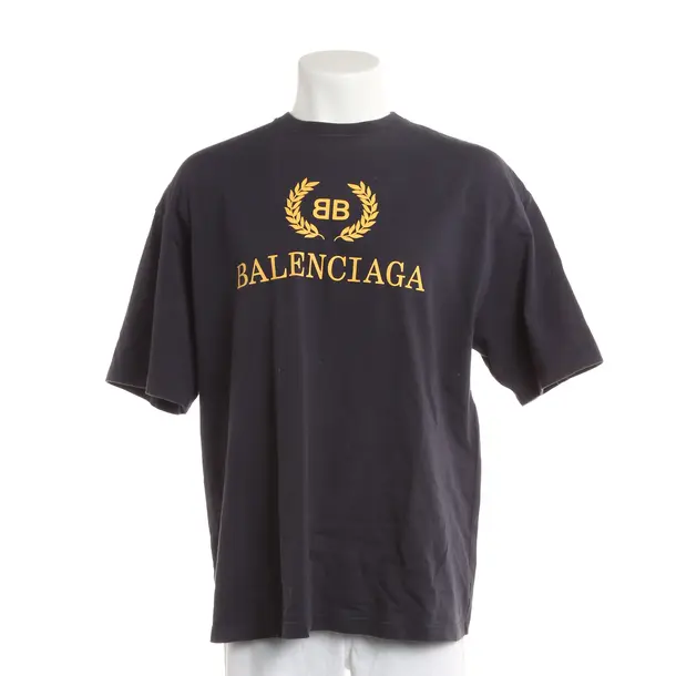 T-Shirt, in Navy, Baumwolle, Balenciaga