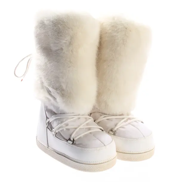 Winterboots, in Weiß, Karl Lagerfeld