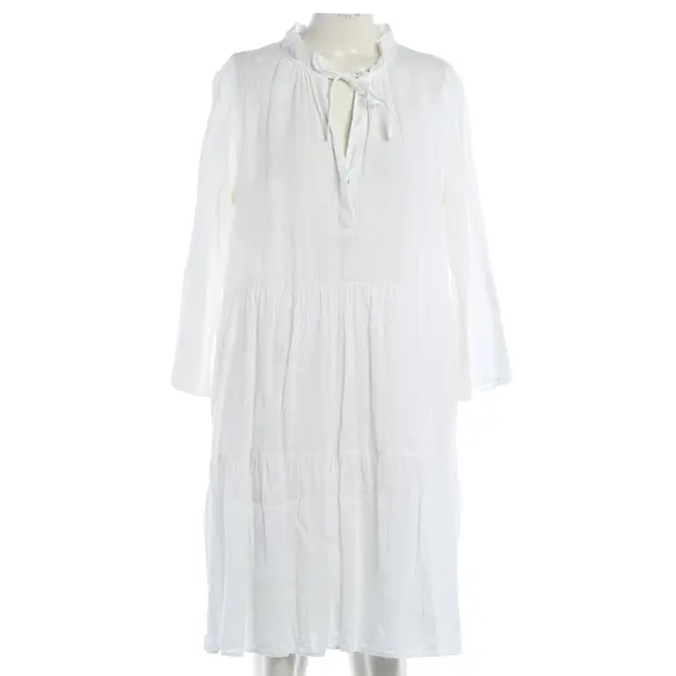 Kleid, in Weiß, Leinen, 0039 Italy