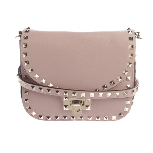 Schultertasche, in Hellrosa, Leder, Valentino