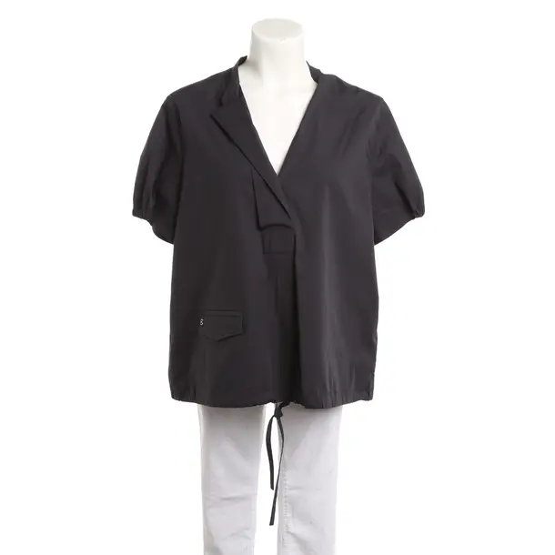 Blouse, in Black, Cotton, Bogner